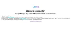 Canva ficou fora do ar por duas horas